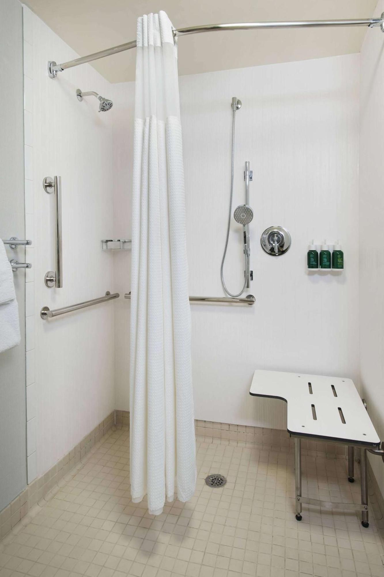 Guestroom King Roll Shower Mobility or Hearing Accessible