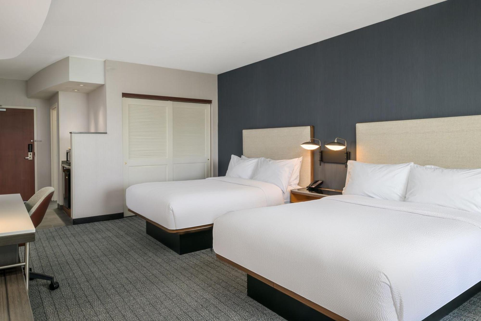 Queen Room with Two Queen Beds and Adapted Tub - Mobility and Hearing Accessible