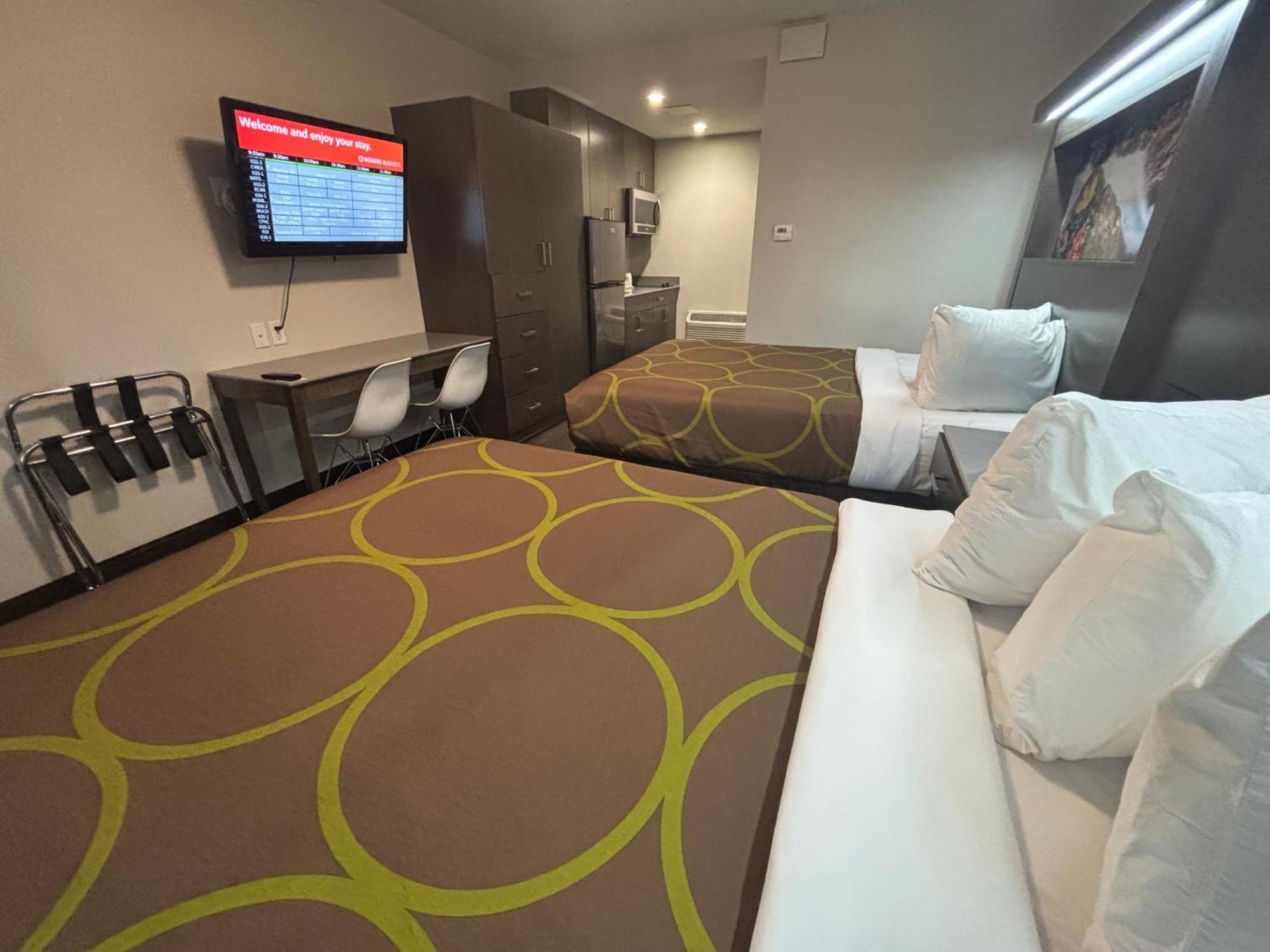 Queen Room with Two Queen Beds and Kitchen - Pet-Friendly/Non-Smoking