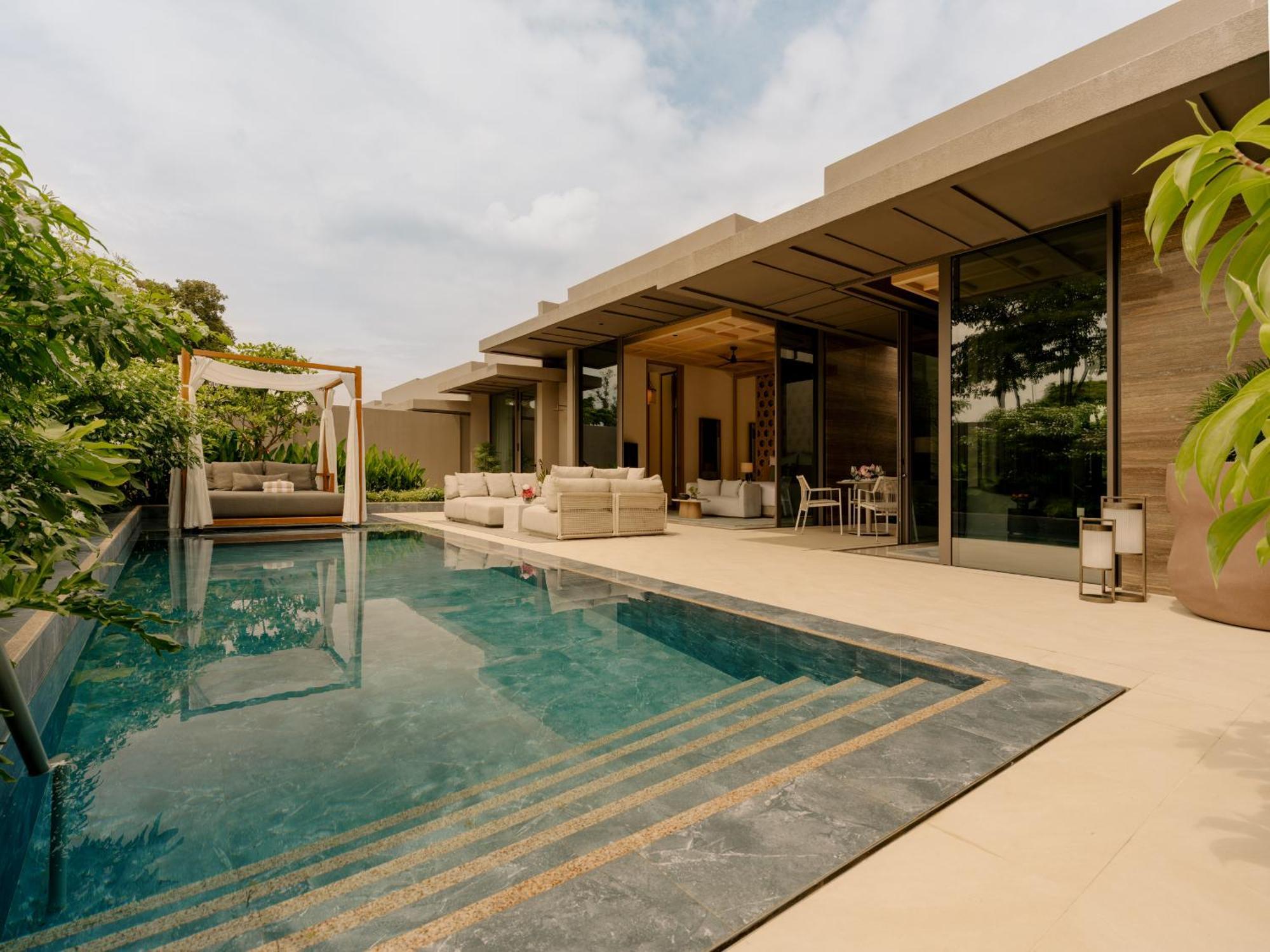 Garden One-Bedroom Villa with Pool, 1 King Bed