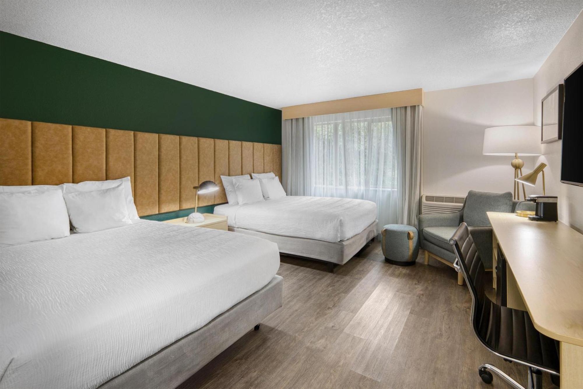 Queen Room Two Queen Beds Walk Shower Disability Access or Non-Smoking