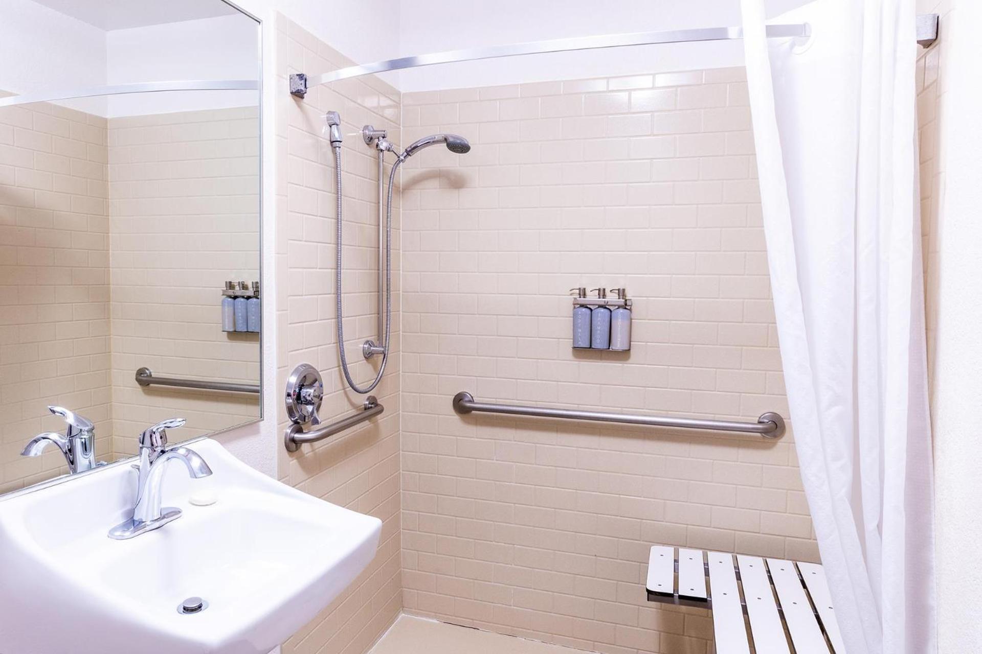 Queen Studio Suite Roll Shower Mobility Accessible