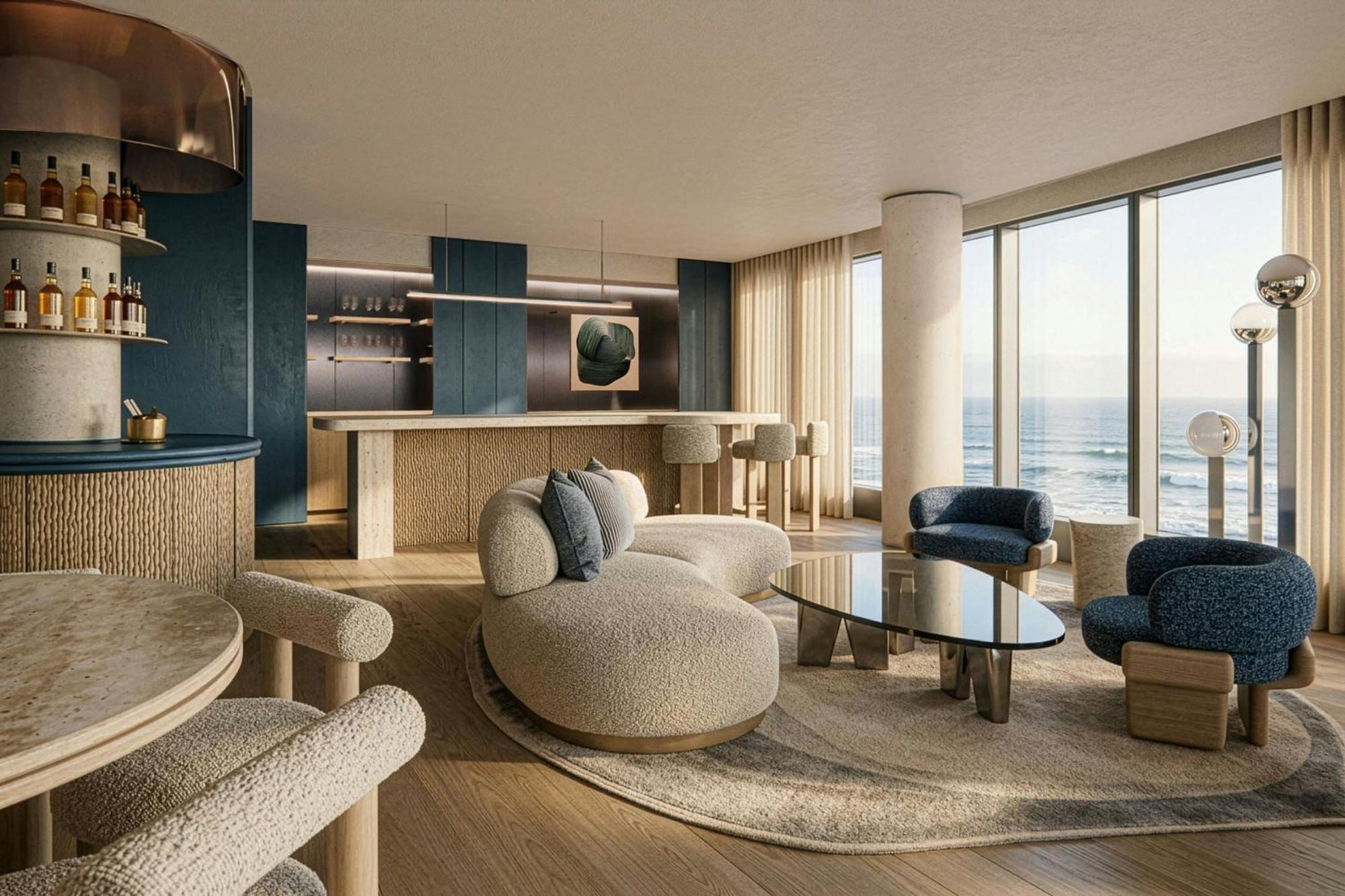 Three-Bedroom Penthouse Presidential Suite with Seafront View and Terrace