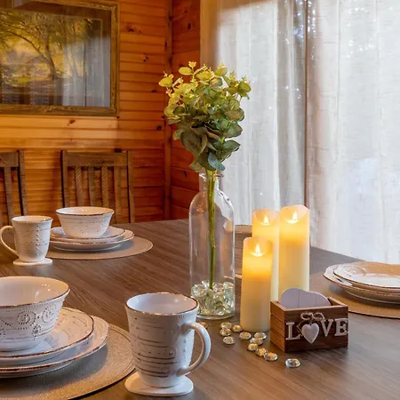 Real Log Cabin With Amazing Views, Hot Tub, Sauna, Games-3