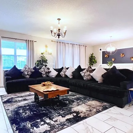 Champions Gate 8Br Villa • Pool, Spa, Theater-2