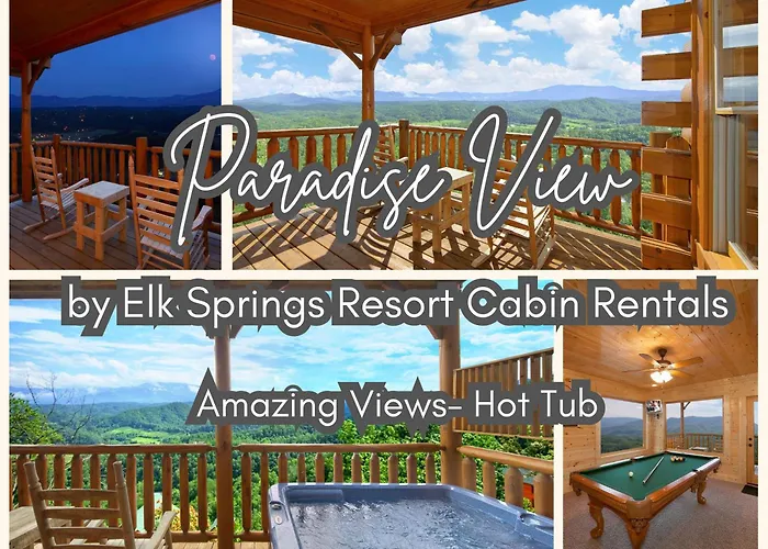 Paradise View: Epic Views Hot Tub Resort Pool Sevierville