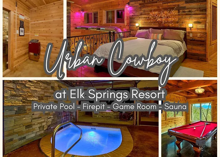Indoor Pool Sauna Game Room Fire Pit Gatlinburg