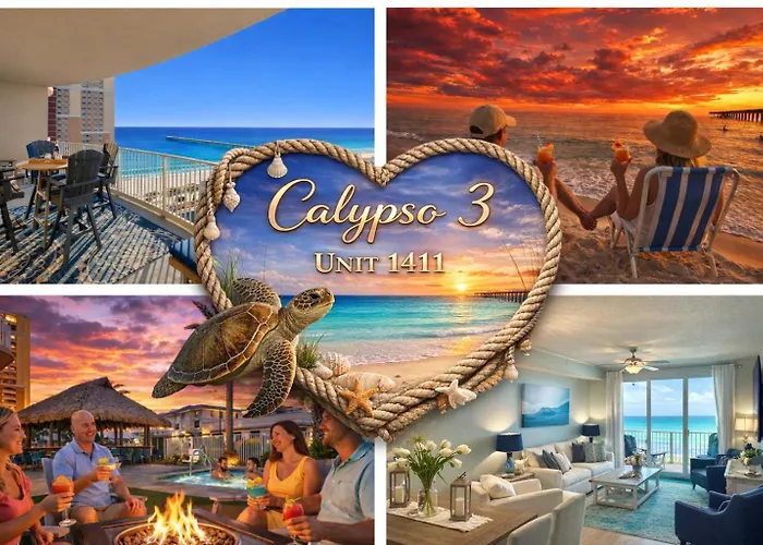 Steps To Beach & Breathtaking Ocean , Pier Park Views Sleeps 8 Panama City Beach