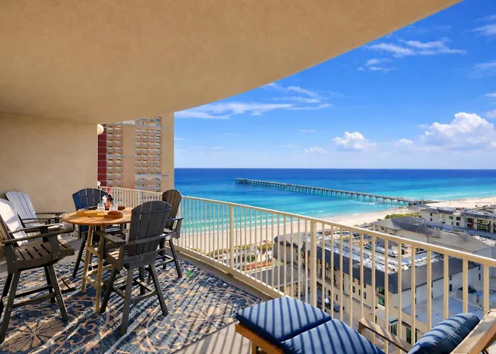 Steps To Beach & Breathtaking Ocean , Pier Park Views Sleeps 8 Panama City Beach